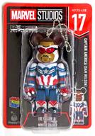 トレーディングフィギュア BE＠RBRICK-ベアブリック- 17.キャプテン・アメリカ(サム・ウィルソン) 「Happyくじ BE＠RBRICK MARVEL STUDIOS」 ベアブリック賞
