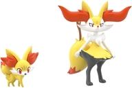 食玩 トレーディングフィギュア 2.フォッコ＆テールナー 「ポケモンスケールワールド カロス地方」