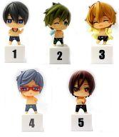 トレーディングフィギュア 全5種セット 「タイトーくじ本舗 Free!」 デフォルメフィギュア賞