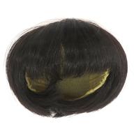 ドールアクセサリー 8インチ用 耐熱ウィッグ 横髪付ショート(ダークブラウン)