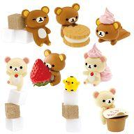 Candy Toy Trading Figure: Set of 8 Rilakkuma Together Relaxing Cafe Time image 1