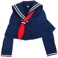 ドールアクセサリー DD(58cm)用 ケープシャツ セーラーカラー(dark navy)
