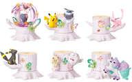 Assorted & Stacked Pokemon Forest 6 Mysterious Shining Place Trading Figure 6-Type Set image 1