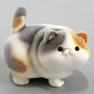 トレーディングフィギュア ひねりポーズ 三毛 「牛人のぽちゃぽちゃおキャット様 フロッキーフィギュア」
