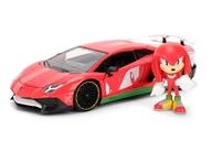 ミニカー 1/24 ランボルギーニ アヴェンタドール SV ナックルズ 「ソニック・ザ・ヘッジホッグ」 HOLLYWOOD RIDESシリーズ [JADA36264]