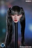 ドールアクセサリー 1/6 韓国人女性ヘッド(黒髪ツインテール) SD-H041B