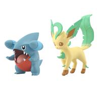 Pokémon Scale World Sinnoh Region 2 Trading Figure #3 - Gible & Leafeon