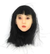 ドールアクセサリー 1/6用 女性ヘッド(黒髪)