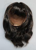 Doll Hair Wig Medium/Black for 8-9 Inch Dolls image 1