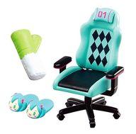 トレーディングフィギュア 4.ネギクッションでリラックス 「ぷちサンプル 初音ミク ミクミク♪ルーム」