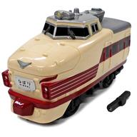 トレーディングフィギュア 485系特急型電車[ボンネット型](クハ481-38) ひばり 「カプセルQミュージアム モリナガ・ヨウのデフォルメトレインミュージアムvol.2」