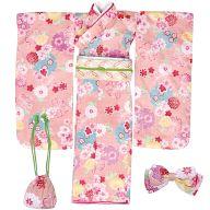 ドールアクセサリー 50cm 着物set〜春爛漫〜 撫子色