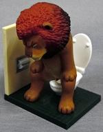 トレーディングフィギュア ライオン 「カプセルQミュージアム 佐藤邦雄の動物たち トイレの時間」