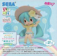トレーディングフィギュア 初音ミク(水着) 「初音ミクシリーズ ふわぷち ちょこのせミニフィギュア“初音ミク”Vol.2(EX)」
