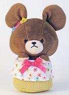 ぬいぐるみ ジャッキー(かご/フラワー) やわらかビーンドール 「くまのがっこう」 รูปภาพ 1