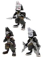 Cyborg Carpenter Trading Figure Complete Set of 3 - Three-Head Ninja Fox image 1