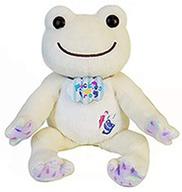봉제인형 피클스(흰색) 구름과 피클스 시리즈 빈 돌 'pickles the frog-개구리 피클스-' 이미지 1