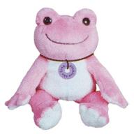 ぬいぐるみ ピクルス(ピンク) ボンジュールシリーズ ビーンドール 「pickles the frog-かえるのピクルス-」