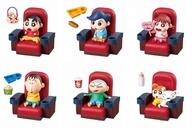 トレーディングフィギュア 全6種セット 「クレヨンしんちゃん 嵐を呼ぶ カスカベシネマ」 gambar 1