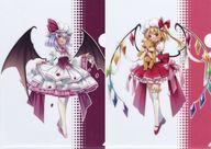 クリアファイル レミリア・スカーレット＆フランドール・スカーレット A4クリアファイルセット(2枚組) 春祭り2021 「東方Project」 gambar 1