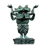 トレーディングフィギュア カエルの阿修羅像(銅像カラー) 「ART IN GASHAPON カエルの弥勒菩薩像と阿修羅像」