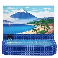 トレーディングフィギュア 銭湯と銭湯絵(富士山) 「銭湯 ミニチュアコレクション第2弾」