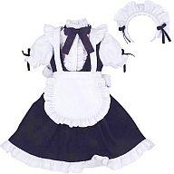 ドールアクセサリー PN用 メイド風衣装set 黒