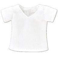 ドールアクセサリー 1/12 ピコニーモ用 VネックTシャツ(ホワイト) image 1