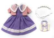 ドールアクセサリー 22cm用 紫ワンピースドレスセット 2023年スプリングコレクションドレス 「リカちゃん」 リカちゃんキャッスル限定 รูปภาพ 1