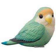 Trading Figure 12 Rosy-faced Lovebird Sea Green Tenorifriends 1R image 1