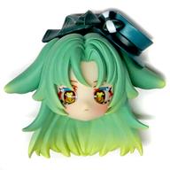 トレーディングフィギュア キツネ ヘッドパーツ 色違い(緑)Ver. 「桜画集スタジオ 異象重構：Start Again BJDブラインドドールシリーズ」 クラウドファンディング限定特典 image 1