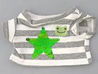 ぬいぐるみ ビーンドール用スパンコールTシャツ(星) 「pickles the frog-かえるのピクルス-」 ラヴィラドピクルス限定