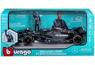 ミニカー 1/24 メルセデス-AMG ペトロナス F1チーム W14(2023)Eパフォーマンス G.ラッセル #63 フィギア付 (ウィンドウボックス) [BUR28037R]