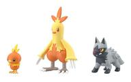 食玩 トレーディングフィギュア 2.アチャモ＆ワカシャモ＆ポチエナ 「ポケモンスケールワールド ホウエン地方」