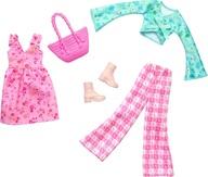 ドールアクセサリー バービー ファッション2パック フラワーワンピースとパンツスタイルのセット 「Barbie -バービー-」