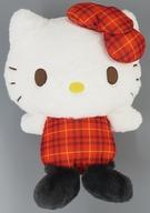 ぬいぐるみ ハローキティ チェック×チェックリボンドールGJ ぬいぐるみ 「ハローキティ」 ラウンドワン限定