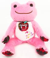 ぬいぐるみ ピクルス(ピンク) スマイルショップ7 ビーンドール 「pickles the frog-かえるのピクルス-」 ヤマシロヤ限定 รูปภาพ 1