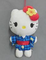 ぬいぐるみ キティ(リボンレッド) 花市松柄浴衣ドール 「ハローキティ」