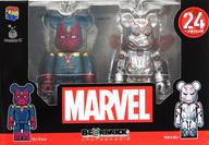 トレーディングフィギュア BE＠RBRICK -ベアブリック- 100％ 24.ヴィジョン＆ウルトロン 「Happyくじ MARVEL BE＠RBRICK 2021」 ペアボックス賞 Bild 1