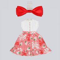 ドールアクセサリー 22cm用 プリントギャザースカートセット(レッド) 「Blythe-ブライス-」 Dear Darling fashion for dolls รูปภาพ 1
