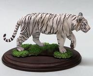 トレーディングフィギュア ホワイトタイガー 「いきもの大図鑑ディスプレイモデルコレクション 野生のネコ科動物 ガシャポンオンライン版」 gambar 1