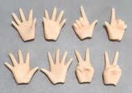 ドールアクセサリー オビツ24用 ハンドパーツセットA(ナチュラル) รูปภาพ 1