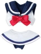 ドールアクセサリー 1/12 ピコニーモ用 セーラービキニセット(ホワイト×ネイビー)