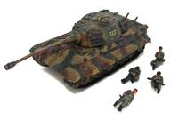 ミニカー 1/144 キングタイガー SS第501重戦車大隊 第三降下猟兵師団フィギュア4体付き 「マイクロアーマー 第3弾 キングタイガー」 画像 1