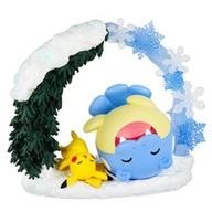 トレーディングフィギュア 1.ピカチュウ＆タマザラシ 「ポケットモンスター Circular diorama collection」