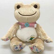 ぬいぐるみ ピクルス(ベージュ) ソーイングシリーズ ビーンドール 「pickles the frog-かえるのピクルス-」 이미지 1