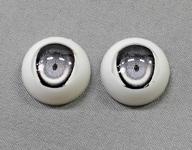 ドールアクセサリー 12mm ベーシックアニメアイ 虹彩F(グレイ)
