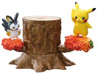 食玩 トレーディングフィギュア 1.ピカチュウ＆エモンガ 「あつめて!かさねて!ポケモンの森5 あかねさす昼下がり」 Bild 1