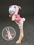 ドールアクセサリー 15〜18cm用 うさぎパーカー ルームウェア 「パーティアニマルガール」 รูปภาพ 1