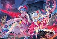 紙製品 レミリア・スカーレット＆フランドール・スカーレット 「東方LostWord トレーディングミニ色紙 ワイド VOL.2」 imagen 1
